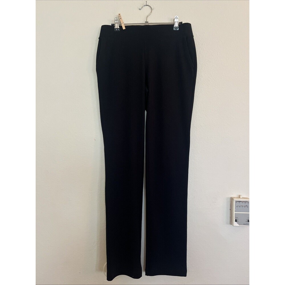 Pure J Jill Black Pima Cotton Affinity French Terry Slim Leg Pants Trousers XS